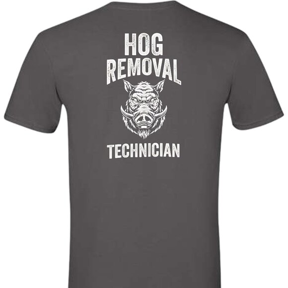 Hog Removal Technician Short Sleeve T-Shirt - Picture 3 of 10